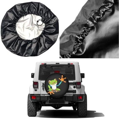 Frog Spare Tire Cover Dust-Proof Wheel Tire Cover Fit Trailer, SUV and Many - Image 5
