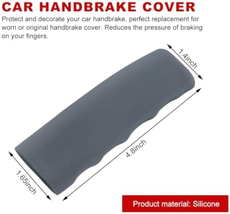 Car Handbrake Cover, Anti-Slip Silicone Auto Hand Brake Comfortable Handle Grip - Image 2