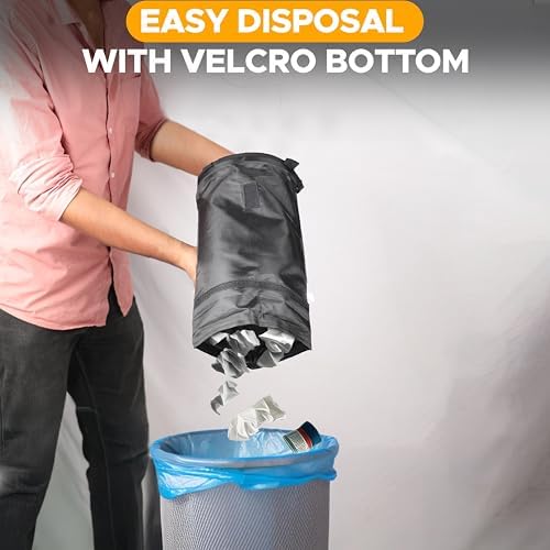 EcoNour 2 Pack Car Trash Bag | Washable Back Seat Hanging Bag - Image 4