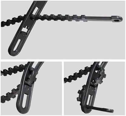Temporary Tire Straps, Anti Skid Snow Tire Chains, Tire Zip Ties - Image 7