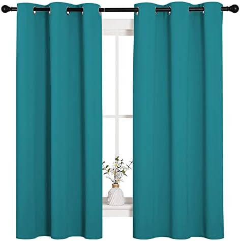 NICETOWN Room Darkening Curtains 63 inch Length 2 Panels, Thermal Insulated - Image 2