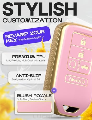 Lucrum Compatible with Honda Key Fob Cover & Leather Keychain - Image 3