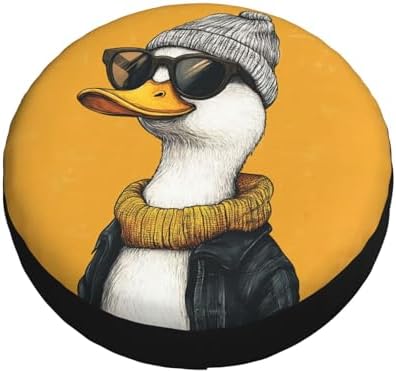 Funny Duck Spare Tire Cover Weatherproof Universal Wheel Protectors Cute Duck - Image 3