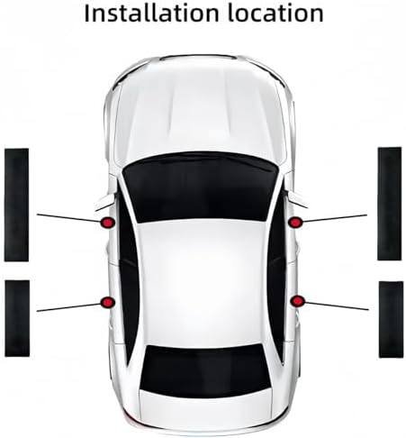 4PCS Carbon Fiber Style Leather Door Sill Protector Scuff Plate Cover Guard - Image 5