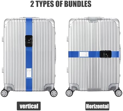 Veki Travel Luggage Straps for Suitcases, TSA Approved - Image 2