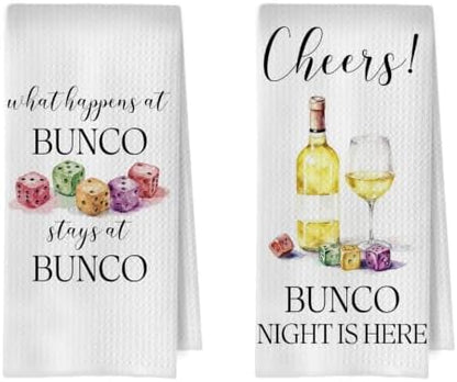 Bunco Party Gifts Kitchen Towels 16x24 Inch Set of 2 by Unknown