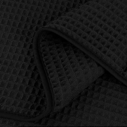 HOMEXCEL Black Waffle Bath Towels Set of 4 Pack, Waffle Towels - Image 2