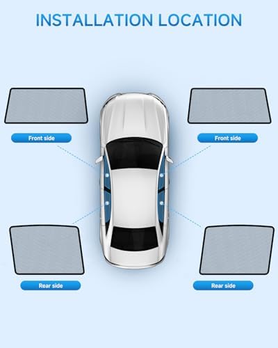 Car Window Shades for Toyota RAV4, 4 Pack Car Window Cover for Baby Sun Shade - Image 2