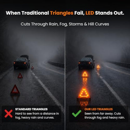 Lumen Wand Reflective Warning Triangle - Image 4