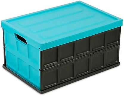 Glad Collapsible Storage Bin - 48L Foldable Plastic Box by GladTrashFoodStorage