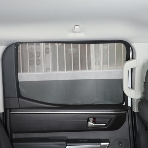 Window Shade Compatible with Toyot@ Tundra 2022-2025, Breathable Mesh Side - Image 4