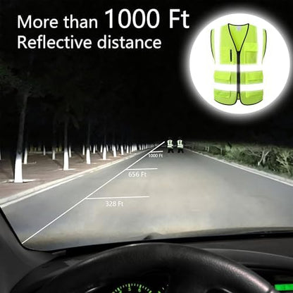 Reflective Safety Vest for Men Women Construction Vest ANSI Standard AP1 - Image 5