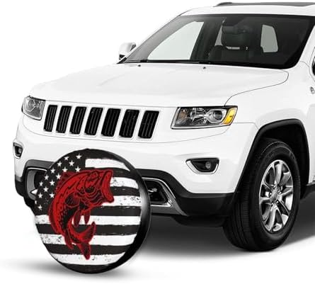 Fish Flag Spare Tire Cover Wheel Protectors Weatherproof Sun Protection Covers - Image 4