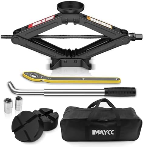 IMAYCC Car Jack Kit 2.5 Ton, Scissor Car Jack, Portable Tire Changing Kit by IMAYCC