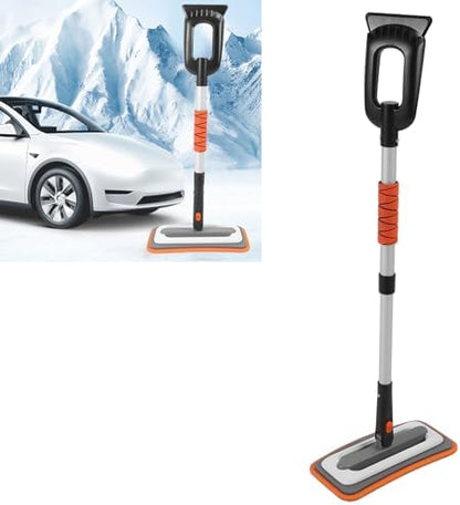 Tissting Snow Broom Ice Scraper, No-Scratch Foam Brush 31x15x 90cm Telescoping - Image 3