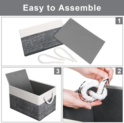 Fab totes Storage Bins 6-Pack, Foldable Storage Baskets - Image 4