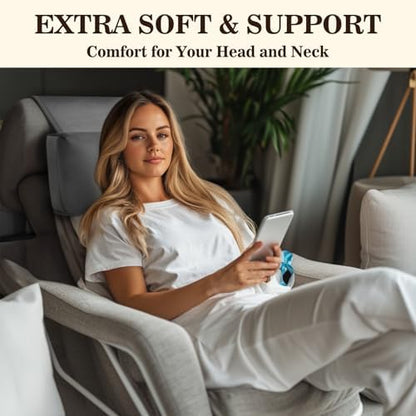 Recliner Headrest Pillow, Adjustable Comfort Neck & Head Support Pillow - Image 2