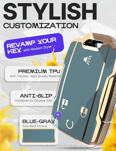 Lucrum Compatible with Chevy, Buick Key Fob Cover & Keychain - Image 3