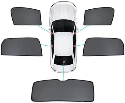 Car Magnetic Sun Protection Curtain 5Pack Suitable by BoxCheer
