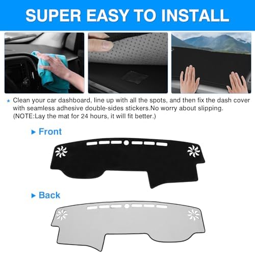 Autorder Dashboard Cover Mat for 2010-2021 2022 2023 2024 Toyota 4Runner - Image 5