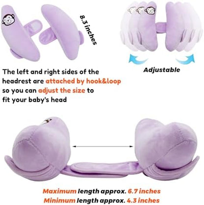 Baby Car Seat Head Neck Support, Portable U-Shape Travel Pillow - Image 2