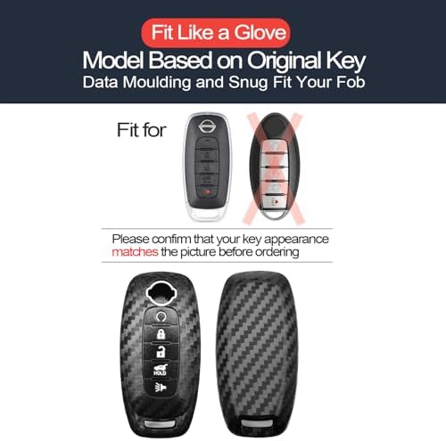2pcs Compatible with Nissan Key Fob Cover Case Key Chain fit - Image 2