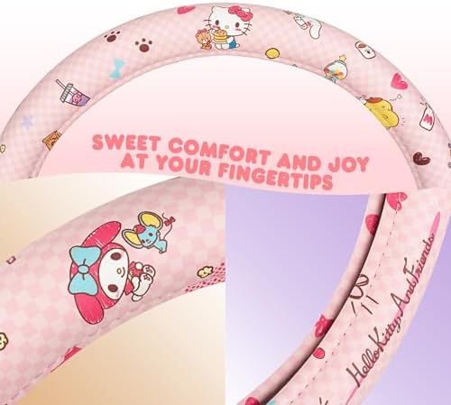 Hello Kitty and Friends Steering Wheel Cover, Universal Fit Cute Accessories - Image 5