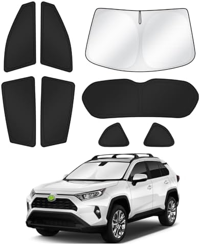 Canvcle Window Shades for 2013-2018 Toyota RAV4 Accessories Windshield Sun by Canvcle