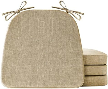 IASEAHK Chair Cushions for Dining Chairs Set of 4, Non Slip Kitchen Chair Pads by IASEAHK