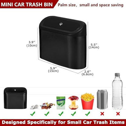 Ginsco 2 Pack Mini Car Trash Can - Image 2