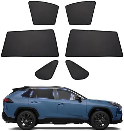 Powerty Window Sun Shade for 2013-2018 Toyota RAV4 Accessories -Upgrade Double by Powerty