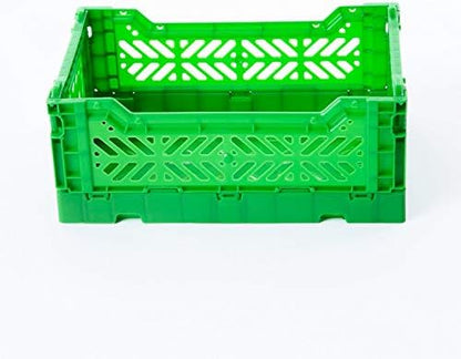 2 x AY-KASA Collapsible Storage Bin Container Basket Tote, Folding Basket CRATE by AYKASA