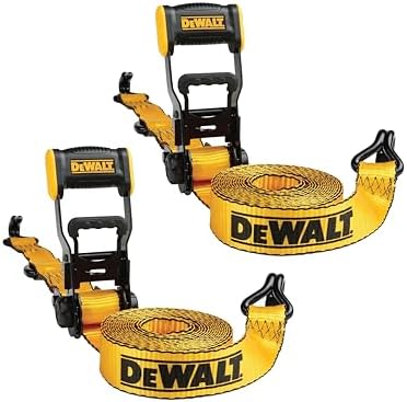 DEWALT 1.5"×16'×5, 000 lbs Heavy-Duty Ratchet Straps by DEWALT