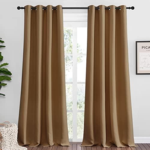NICETOWN Sleek Blackout Curtains 108 inches Length by NICETOWN
