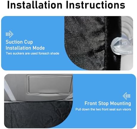 6 PCS Car Window Glass Sunshade Kit, Reflective Sun Blocking & Heat Insulation - Image 5