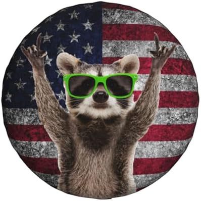 Funny Raccoon Spare Tire Cover Raccoon Wheel Protector - Image 2