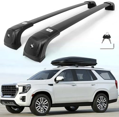 350lb Cross Bars Fit for 21-26 Chevy Tahoe Suburban Yukon Escalade by Snailfly