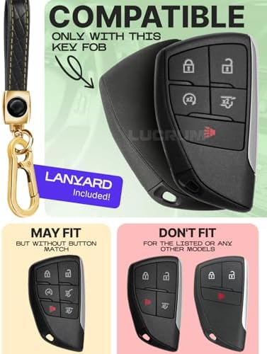 Lucrum Compatible with Chevy, Buick Key Fob Cover & Keychain - Image 2