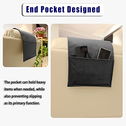 Velvet Recliner Headrest Pillow, Non-Slip Neck Support - Image 6