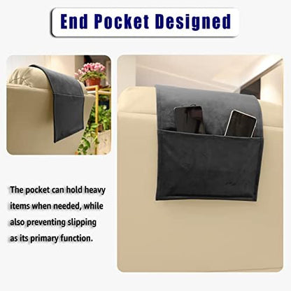 Velvet Recliner Headrest Pillow, Non-Slip Neck Support - Image 6