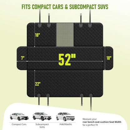 Dog Car Seat Cover for Back Seat, Waterproof Dog Hammock - Image 2