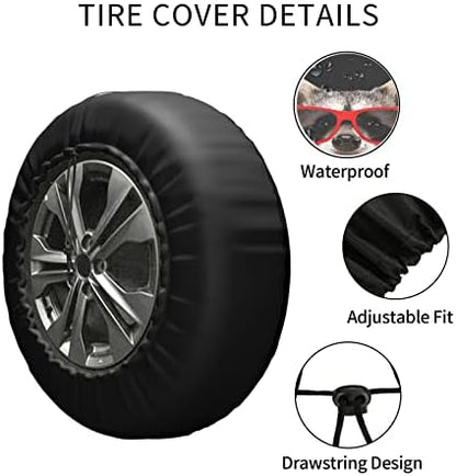 Spare Tire Cover Raccoon Wheel Tire Cover Waterproof Sun Protection Universal - Image 6