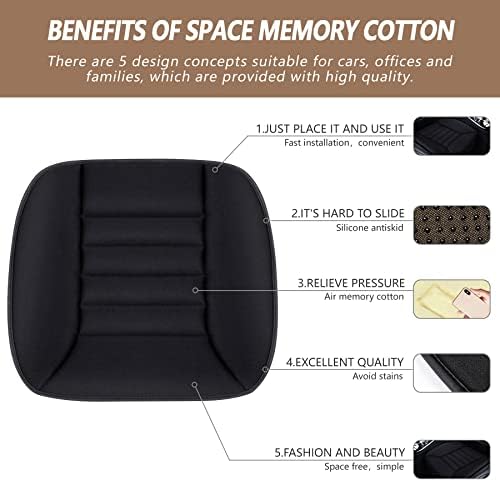 MYFAMIREA Car Seat Cushion Pad 1.2" Thick Comfort Seat Protector - Image 2