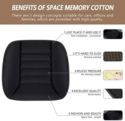 MYFAMIREA Car Seat Cushion Pad 1.2" Thick Comfort Seat Protector - Image 2
