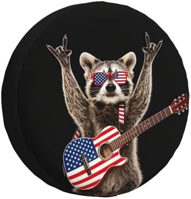 Funny Raccoon Spare Tire Cover Waterproof Wheel Cover 16 Inch Universal Fit by Unknown