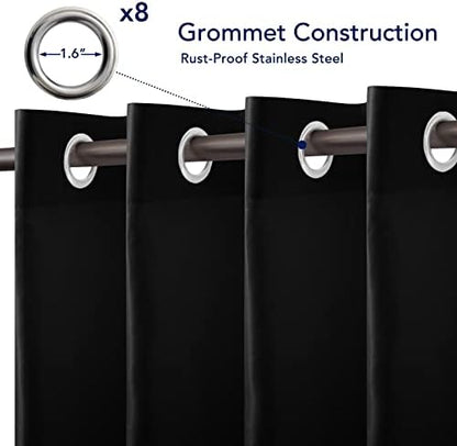 PureFit Outdoor Curtains for Patio Waterproof Weatherproof Outside Curtains - Image 4