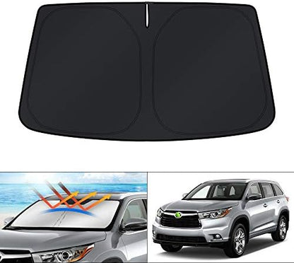 KUST Windshield Sun Shade for Toyota Highlander 2014-2017 2018 2019 Window by KUST