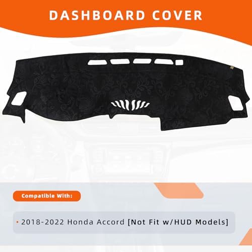 Dashboard Cover Dash Mat Fit for Ho-nda Accord 2022-2018, Car Dash Board Mat - Image 2