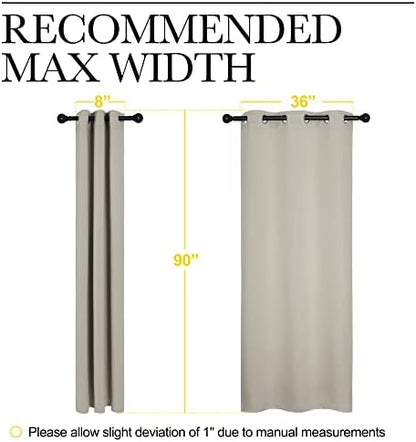NICETOWN Room Darkening Curtain Panels, 1 Pair, 42 x 90-inch - Image 7