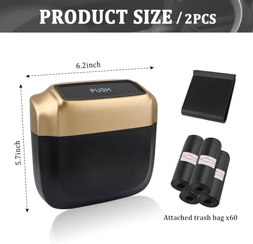 IHOTDER 2PCS Car Trash Can - Image 2